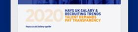 Request your copy of the Hays Salary & Recruiting Trends 2020 guide